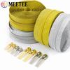 2/3/5M Meetee 3# 5# Gold Sliver Nylon Zipper with Sliders Coil Zips for Handbag Repair Kit Zippers Tape DIY Sewing Accessories