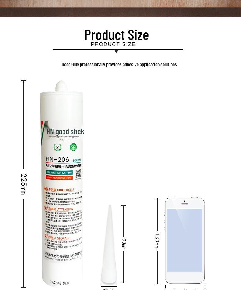Induction Cooktop Panel Adhesive: Waterproof Silicone Sealant hn206