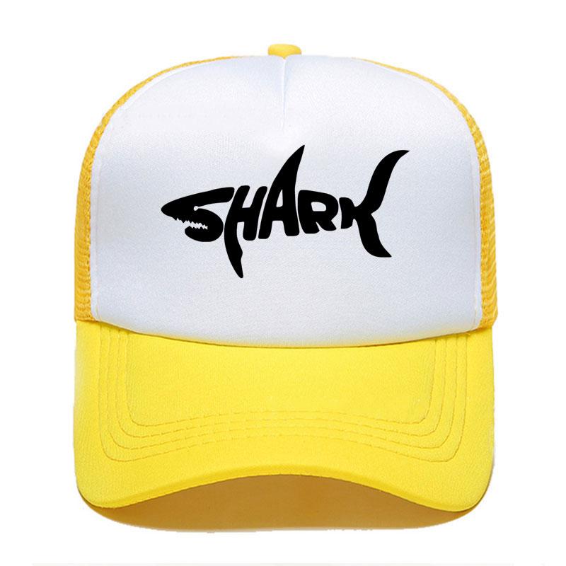 New Shark Print Baseball Cap Funny Casual Unisex Women Parentchild Hats Mesh Visor Outdoor Sun Hat Adjustable Caps