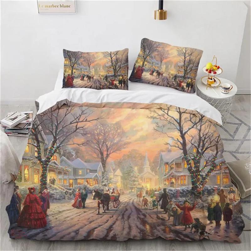 Starry Sky Art Down Comforter Set Bedding Set 3-piece Duvet Cover Set