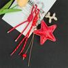 Korean Five-Pointed Star Luxury Keychain Charm