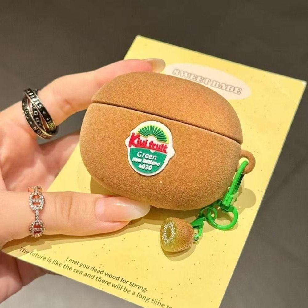 Proti pádu Pouzdro na sluchátka s motivem kiwi Ochranné pouzdro na sluchátka pro Airpods 4 3 2 1/ Pro/Pro2