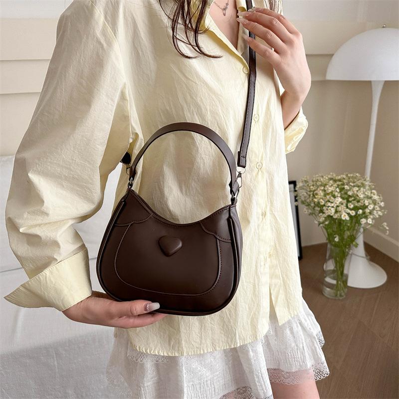 Bag Love Portable Small Square Bag Niche Pu Shoulder Bag Textured Versatile Messenger Bag