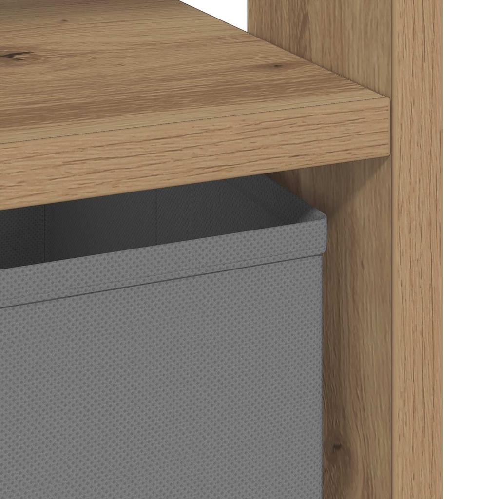 Nightstand Set of 2 Artisan Oak Finish 41 x 40 x 45 cm Engineered Wood