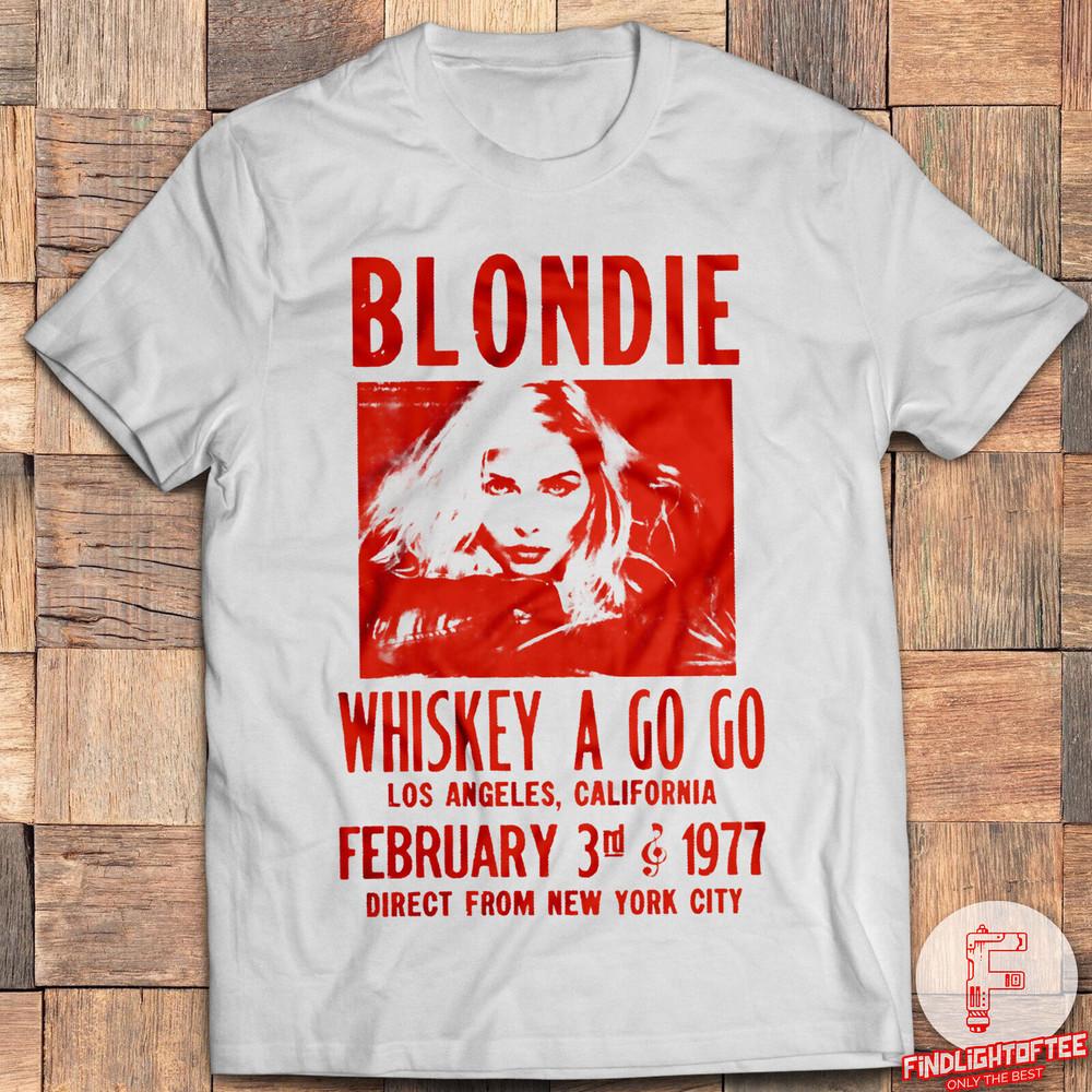 Blondie Whiskey A Go Go Concert in LA Poster  Debbie Harry Chris Stein Unisex T-Shirt S
