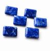 Natural Sodalite Gemstone Rectangle Faceted Cut Calibrated Stone for Jewelry Making Loose Blue Sodalite Cabochon Supply
