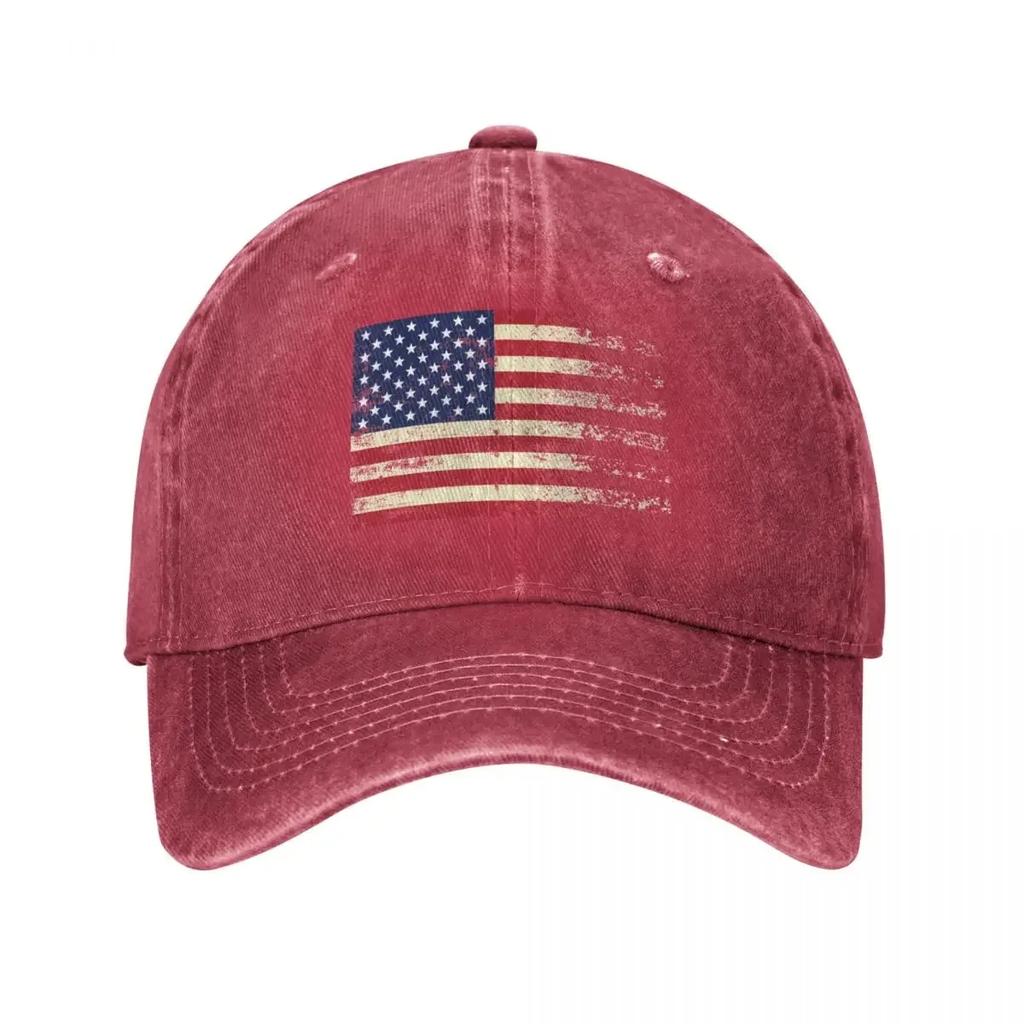 American Flag Vintage Baseball Cap Golf Hat Genuine Luxury Caps Visor Rave Womens  Unisexs