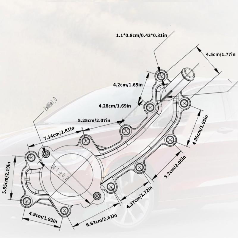 Motor Kühler Wasserauslass Kühlmittelrohr Thermostatgehäuse Anschluss für 11-20 300 2013-20 1500 3.6L