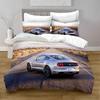 Home Textiles Printed Mustang Car Bedding Quilt Cover & Pillowcase 2/3PCS US/AE/UE Full Size Queen Bedding Set