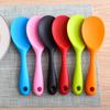 Lingură de orez din silicon rezistentă la căldură, grad alimentar, polonic de amestecare, tigaie antiaderentă, instrumente de gătit, linguri de supă, accesorii de bucătărie