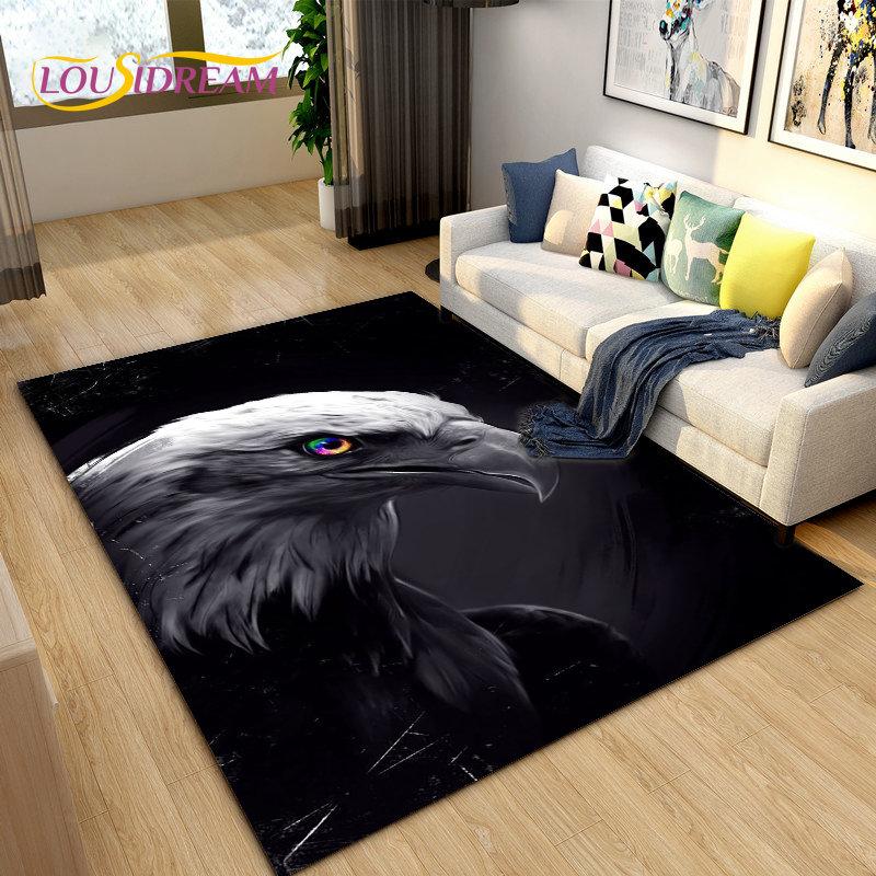 

3D Printed Eagle Hawk Series Area Rug Large,Carpet Rug for Living Room Bedroom Sofa Doormat Decoration,kids Non-slip Floor Mat 200x160cm
