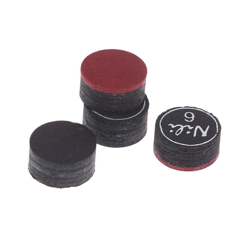 5 ks 14mm špička tága 6 vrstev Kvalitní kožená špička tága pro pool a kulečník Špička tága pro devítku Špička tága pro snooker Kulečníkové příslušenství