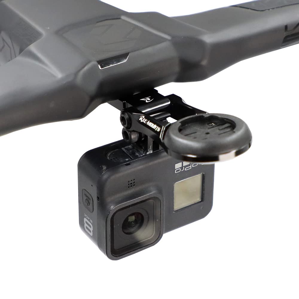 Pro Evo Type Combo Mount with 14 Compatible with and GoPro HERO [RECMount] (Vibe Handlebar) (Compatible Brands) [PRO4] Garmin, Cateye, Pioneer,
