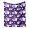 Halloween Flannel Blanket - Scary Throw for Couch, Sofa, Bed, Indoor Outdoor Home Decor