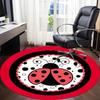 1pc Ladybug, Insect Chair Carpet for Office, Non slip, Soft and Durable Office Rug for Interior Decoration