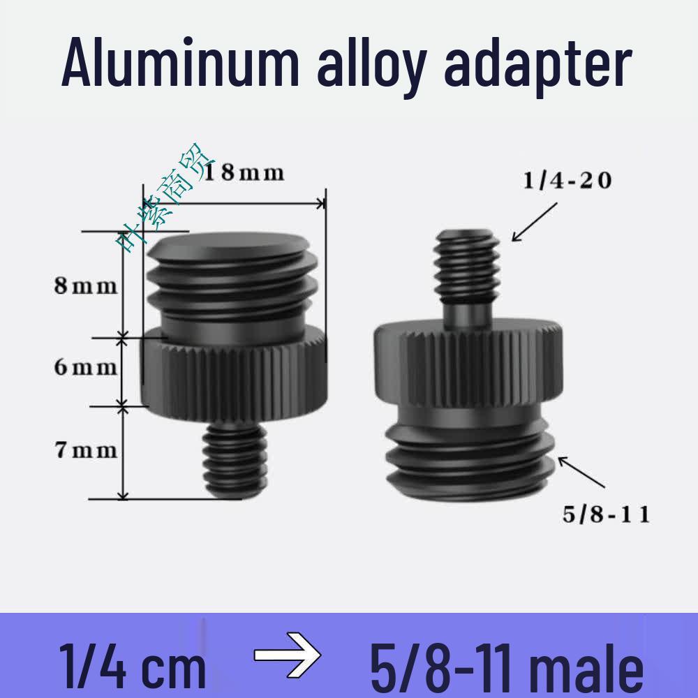 

Spirit Level Rangefinder Tripod Adapter: 1/4 to 5/8-11 Male/Female Coarse Thread Mount Screw