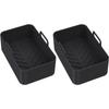 Air Fryer Silicone Tray Rectangle Oven Baking Tray Basket Reusable Liner Insert Dish For Ninja Foodi fryer Pan Accessories