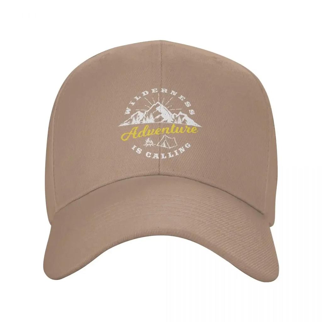 Custom Wilderness Adventure Calling Baseball Cap for Unisex Women Adjustable Explore Camping Dad Hat Sun Protection Snapback C