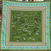 30% Silk 70% Cashmere Scarf Women Hand Rolled Horse Print Square Scarves Wraps Bandana Big Hijabs Female Foulard 135Cm