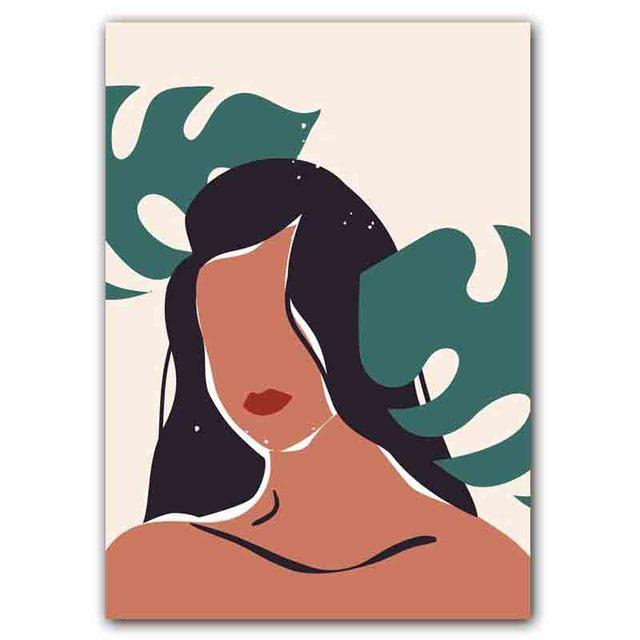 New Nordic Abstract Art Extremely Simple Style Poster Figure Printing Canvas Painting Office Living Room Home Decoration Mural No Frame