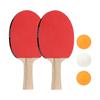 Professional PingPong Rackets with 3 Balls Table Tennis Rackets Portable Table Tennis Paddle for Indoor Outdoor Play
