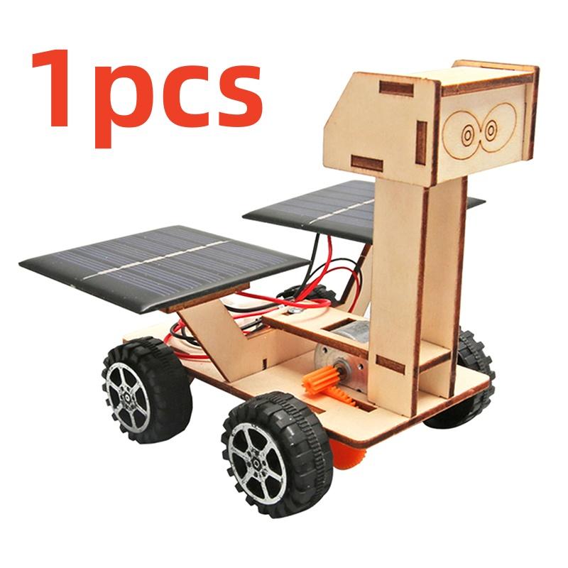 Funy Солнечный Луноход Детская DIY Ручная сборка Модель Педиатрическая Наука и Техника Малое Производство