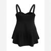 Women's Patchwork Backless Button,down Top