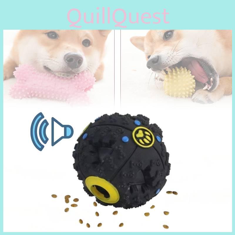 Exciting Black Squeaky Treat Dispensing Ball For Dogs Perfect For Chewing And Dental Health