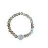 Autumn Natural Moonstone & White Phantom Beaded Bracelet