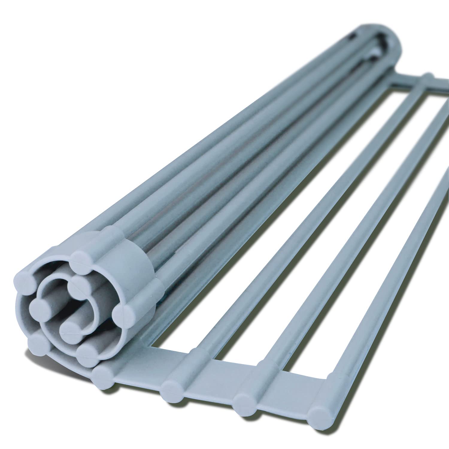 

Подставка для сушки посуды над раковиной Подставка для сушки посуды Корзина для сушки посуды Куру-Куру Освежающая подставка Коврик для сушки посуды Антибактериальная Компактная силиконовая раковина Экономия места серый