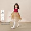 JELLYBABY Girls' Winter Layered Princess Vest Dress