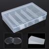 100 Coin Holder Capsules 27mm Round Box Plastic Collectibles Storage Organizer