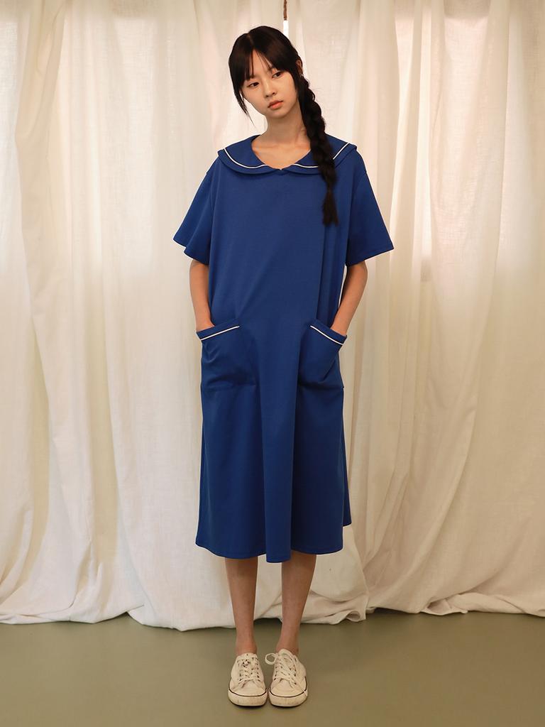 Vincent Navy Starlight Sailor Dress_Blue