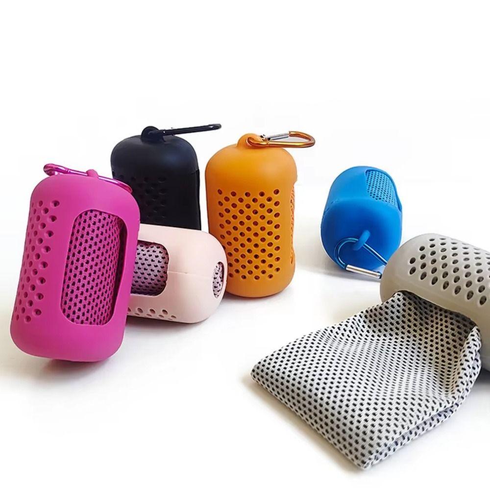 Quick Drying Wrapped Cold Towel Mini Fitness Cool Towel Reusable Travel Towel  Gym