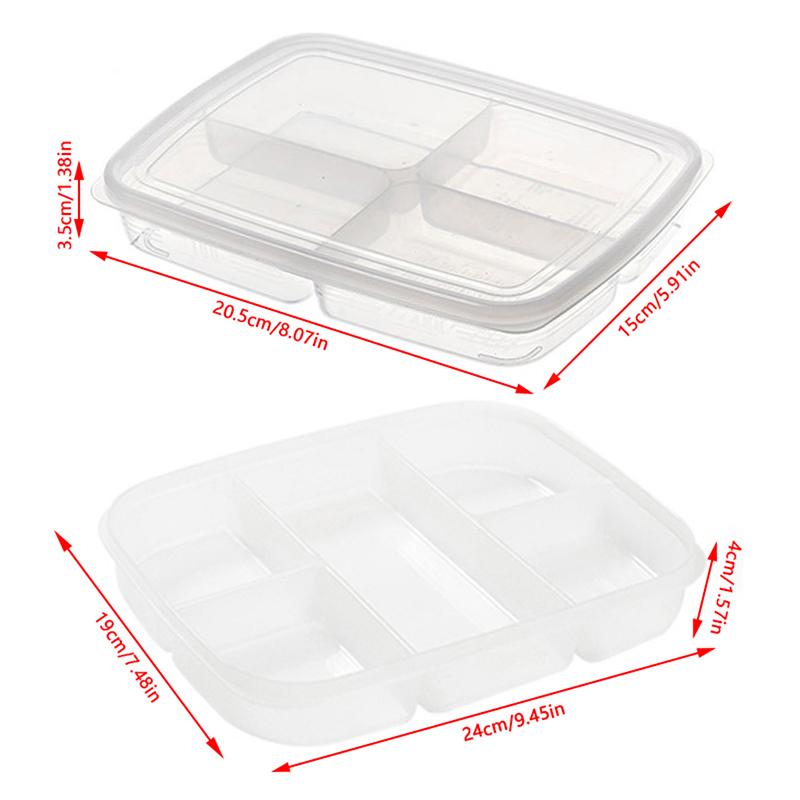 Food Fruit Storage Box Portable Compartment Refrigerator Freezer Organizers
