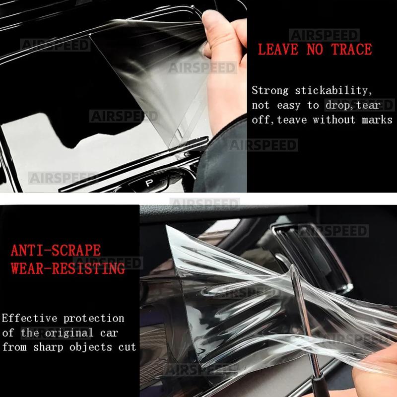 TPU Protective Film For Mercedes-benz GLC Class X254 2024 2025 Car Interior Sticker Center Console Trim Dashboard