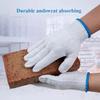 6/12pairs Lampshade Cotton Non-slip and Wear-resistant Construction Site Work Gloves, Encrypted White Labor Protection Gloves