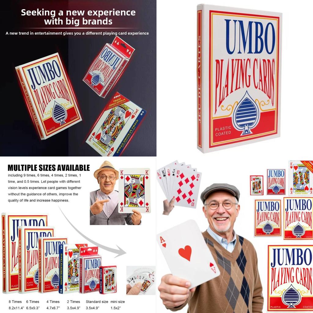 Jumbo Playing Creativity Cards For Leisure Family Game Nights And Decor Party