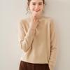 Women's Wool Sweater: 2025 Slim-Fit Half-High Collar Knit Base Layer for Autumn/Winter