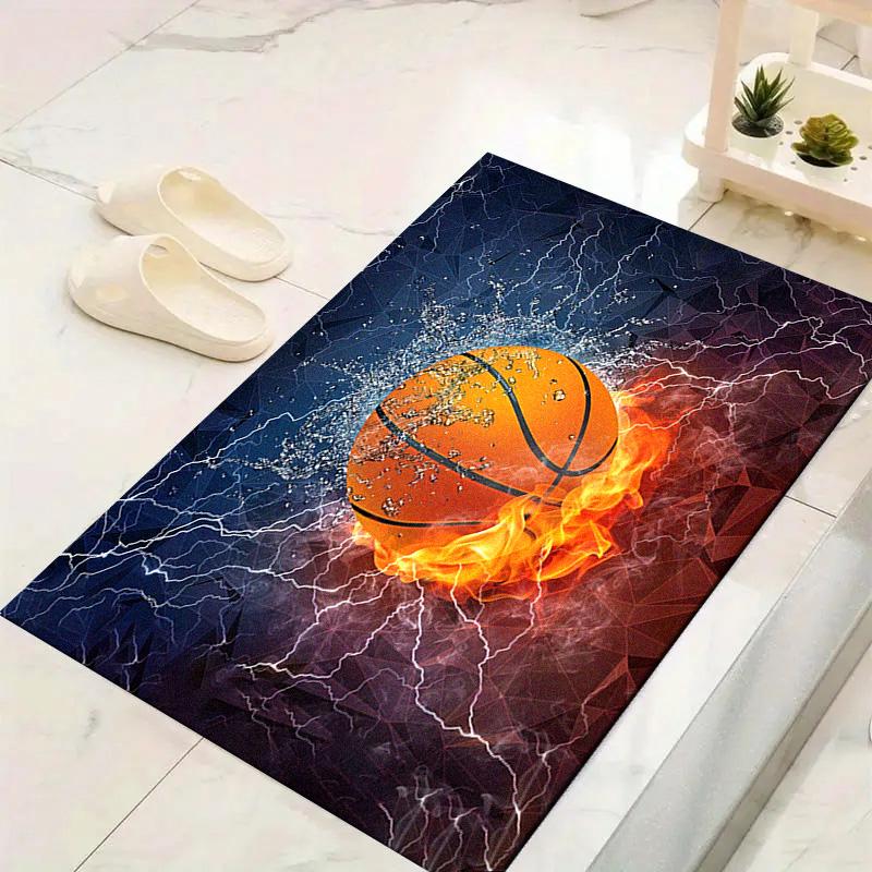 Basketball Soccer Carpet Rug for Living Room Bedroom Home Sofa Decoration,Kids Play Non-slip Floor Mat