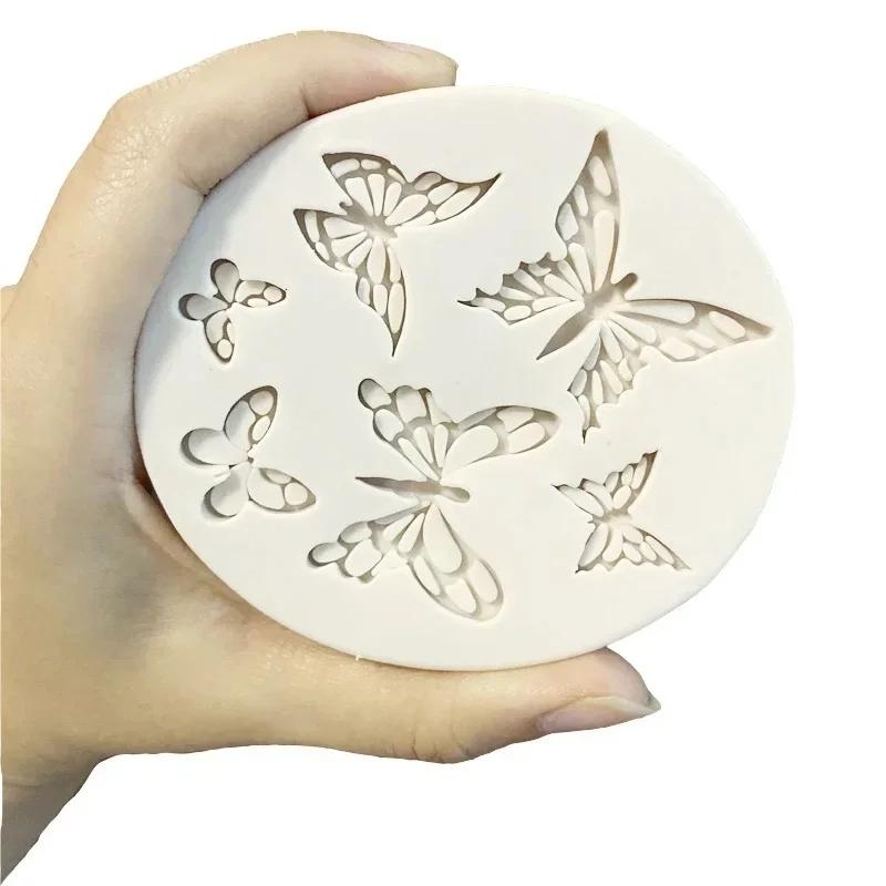 Oval Shape Butterfly Pattern Fondant Cake Baking Mold Chocolate Candy DIY Molds Cake Decoration Tools Kitchen Accessories