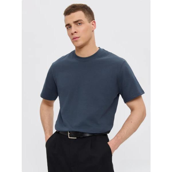 Basic Pure Cotton Solid Color Short Sleeved Multi-color Optional Daily Essential Men's T-shirts