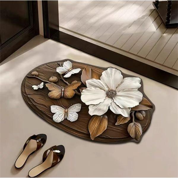 Soft Diatomaceous Earth Bath Mat Non Slip Bathroom Door Mat Simple Toilet Mat Absorbent Floor Mat For Bathroom Entrance