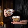 Chaxun Chinese Gilded Silver & Enamel Ceramic Tea Set with Crystal Filter