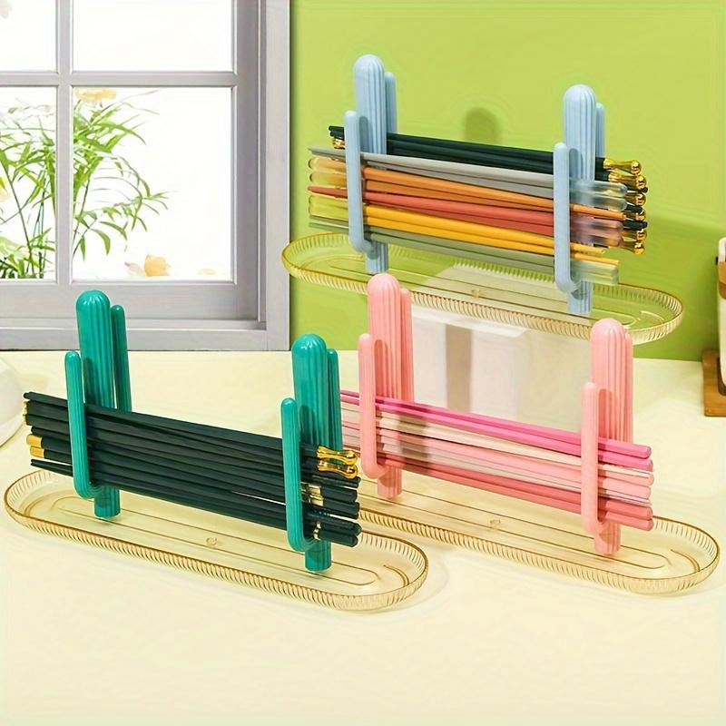 Buy One Get One Free Chopstick Holder, Colorful Plastic Utensil Organizer for Kitchen, Dining