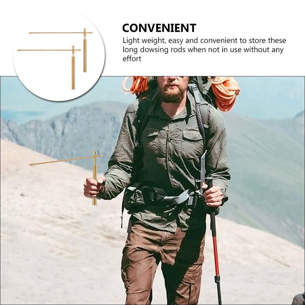 2 ADET Dowsing Çubukları, %99,9 Bakır Dowsing Çubukları Hayalet Avcılığı için Manevi Araç Hazine Avcılığı Ekipmanları, Kehanet Suyu, Gömülü Eşyalar Saklama