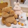 Cute Cute Bear Hug Bear Doll Plush Toy Duckling Rabbit Doll Children Soothing Doll