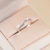 Minimalist Jewelry S925 Sterling Silver GRA Certificate VVs1 Full Moissanite Stackable Band Wedding Ring for Women