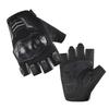 Antislip Breathable Lightweight Goatskin Tactical Half-Finger Unisex Motorcycle Riding Winter Sun-protective Shock-proof Daily