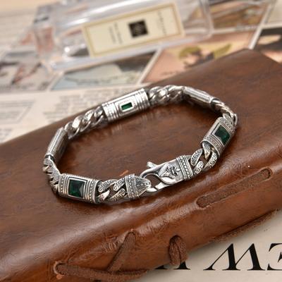 Neues Tang-Grasmuster-Armband für Männer und Frauen Kubanische Kette Mode Türkiye Stil Luxusschmuck